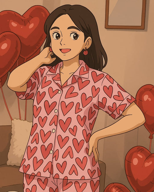 Pink Heart Pajamas